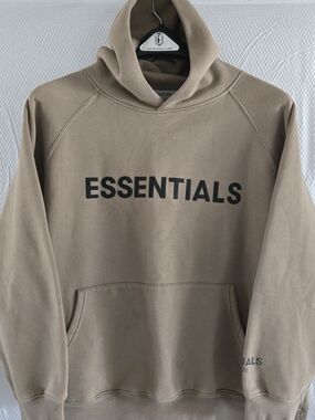 ESSENTIALS Fear Of God Men’s Taupe Hoodie Sweatshirt